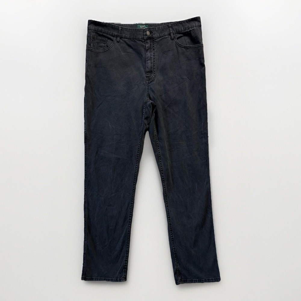 Woolrich Pants Men Sz 38 x32 Black 5-Pocket Utility Stretch Cotton Twill Classic